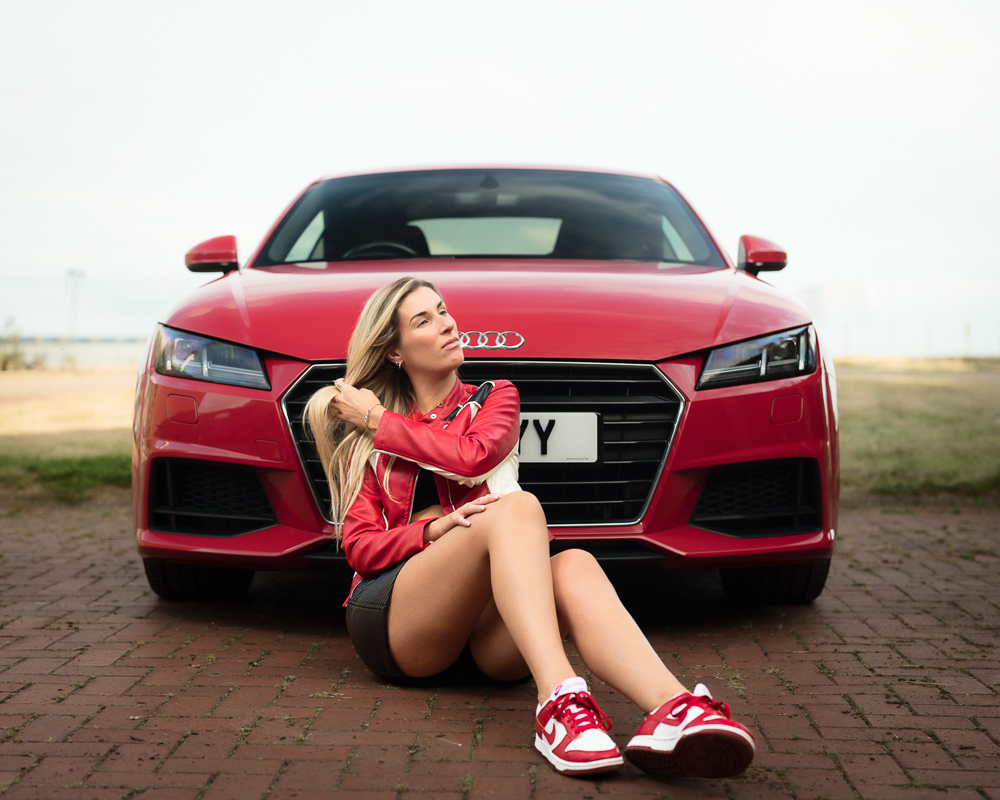 Estefania photographed during a model portfolio session in Suffolk by Foyers Photography