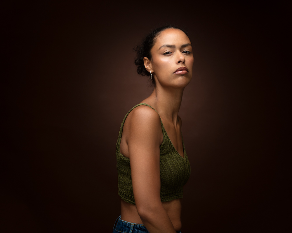 Model portfolio portrait of Sophia-Louise de Lancey, photographed in Suffolk by Foyers Photography