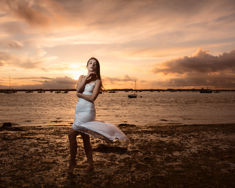 Model photographed at Bawdsey on the Suffolk coast by Foyers Photography