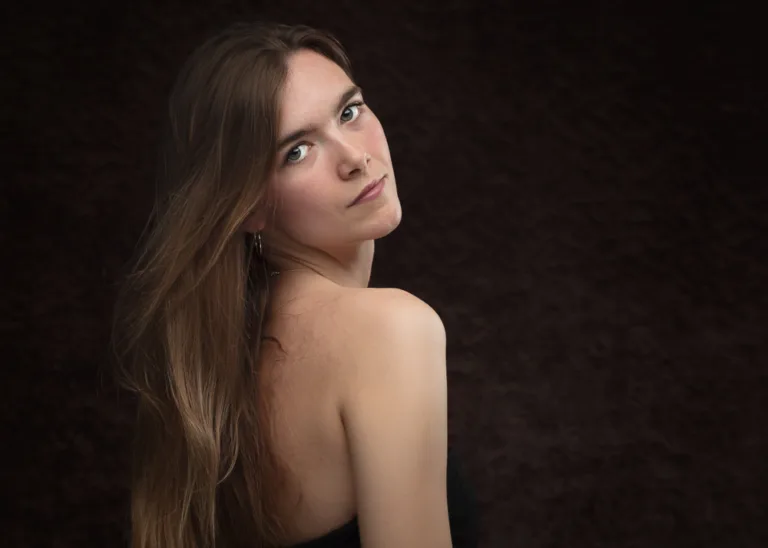 Portrait of Faye from a model portfolio shoot in Suffolk, Foyers Photography
