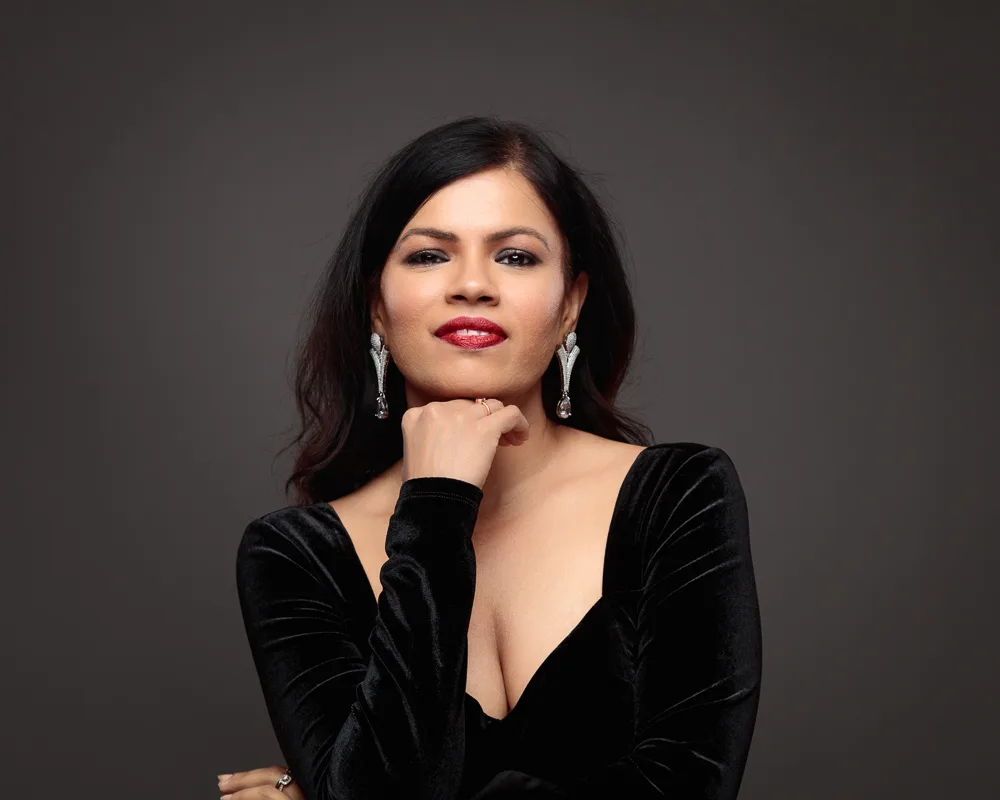 Neha photographed during a model portfolio session in Suffolk by Foyers Photography
