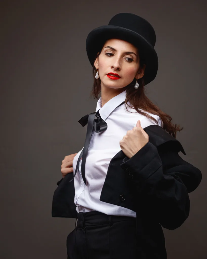 Model portfolio session in a Suffolk studio