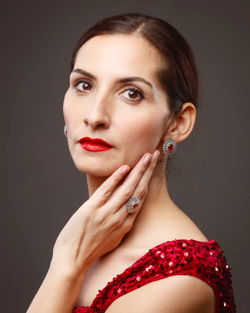 Model portfolio portrait of Margita, photographed in Suffolk by Foyers Photography