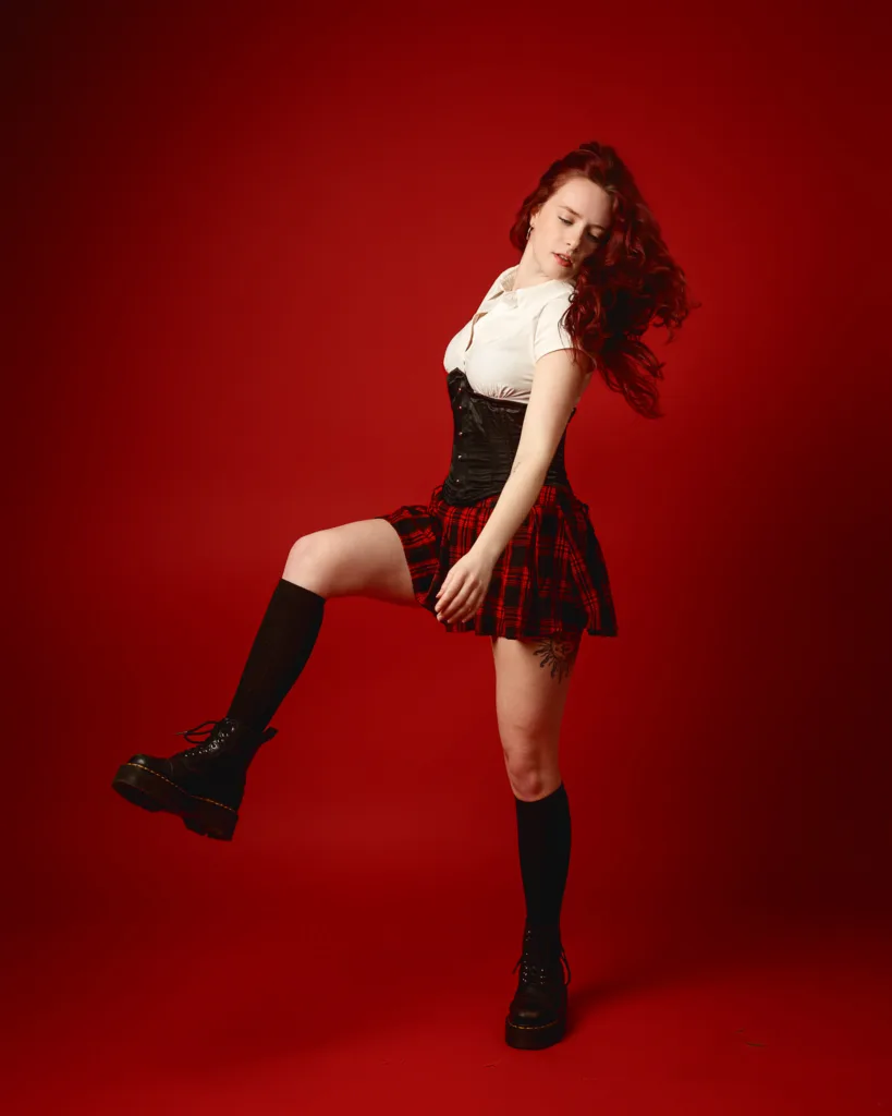 Model portfolio session at the Rendlesham studio in Suffolk