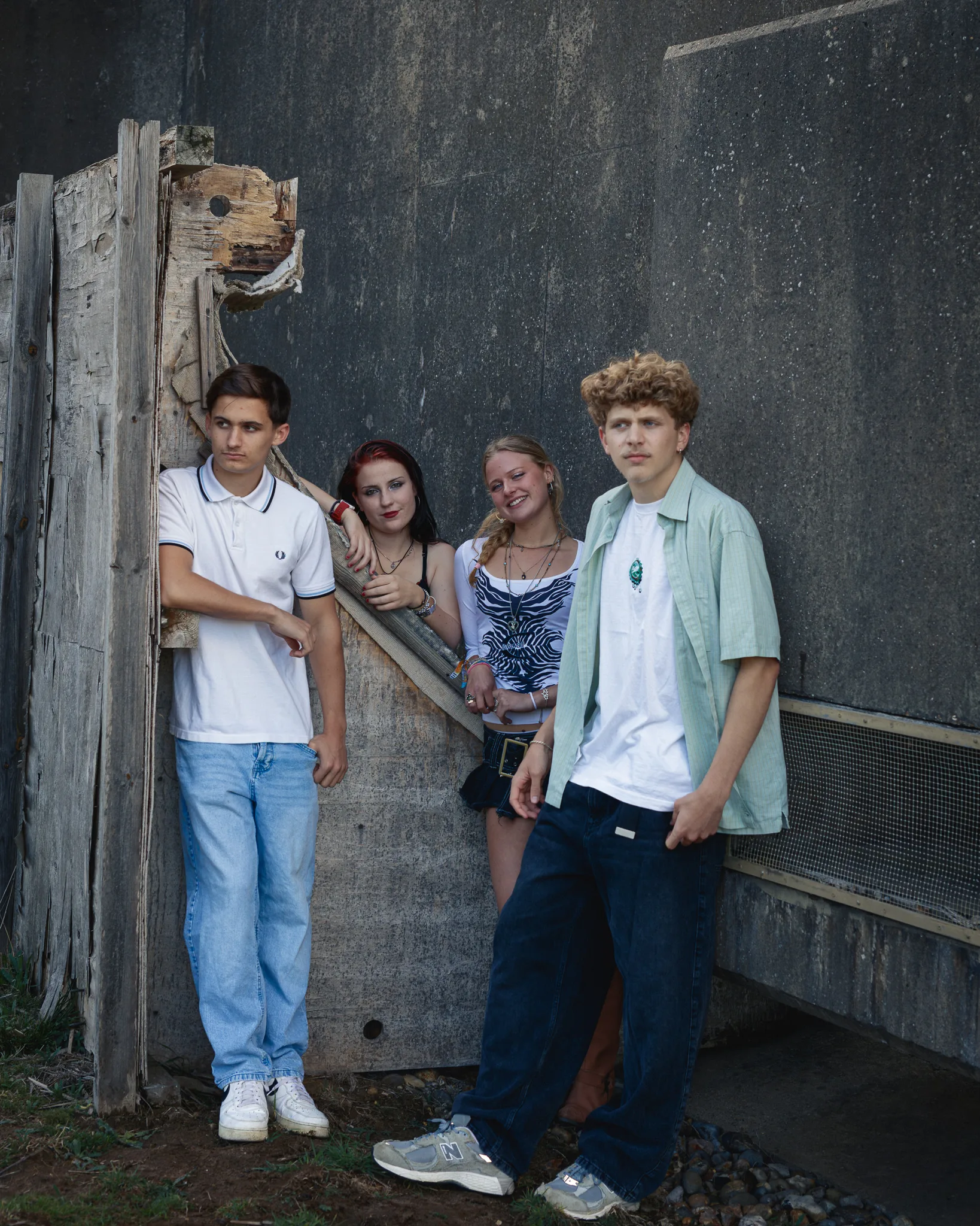 Band photographed on the old air base at Bentwaters, Suffolk, Foyers Photography